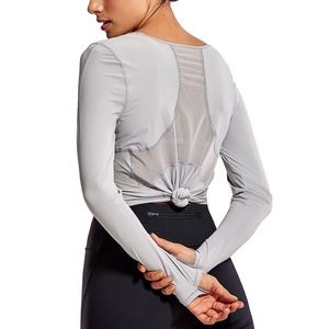 CRZ YOGA Women's Long Sleeve Workout Shirts for Women